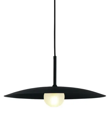 Produktbild von ACA Pendelleuchte 1xG9 AFINAR, schwarzes Metall + mattiertes Glas, D40X120CM OD94451PB