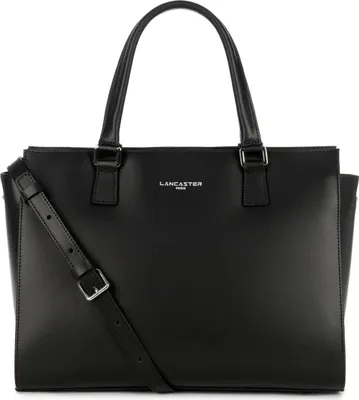 Image de Lancaster Sac cabas main Zippée L Smooth Noir