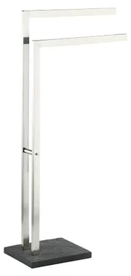 Immagine prodotto di WENKO portasciugamani appendiabiti Slate Rock in acciaio inox bagno ospiti WC