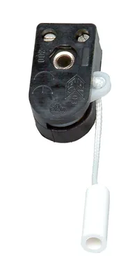Produktbild von Kopp 191700084, Zugkettenschalter, 1P, Kunststoff, Schwarz, 250 V, 2 A