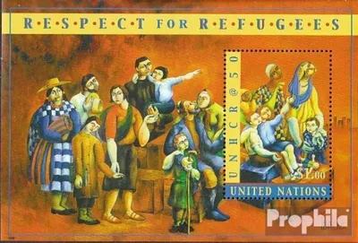 Produktbild von Briefmarken UNO - New York 2000 Mi Block20 (kompl.Ausg.) gestempelt Flüchtlingskommissar