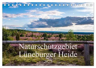 Produktbild von Naturschutzgebiet Lüneburger Heide (Tischkalender 2027 DIN A5 quer), CALVENDO Monatskalender