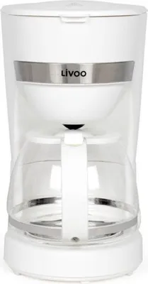 Obrázek produktu pro Livoo DOD200W, Kávovar na překapávanou kávu, 1,25 l, Mletá káva, 750 W, Bílá