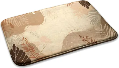 Produktbild von Teppich Wohnzimmer Schlafzimmer Modern - 75 cm x 45 cm - Blätter Und Muster