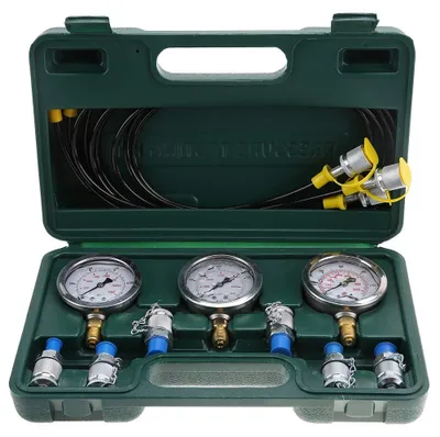Productafbeelding van Druktestkit met Drukmeter 63 mm - Hydraulische Drukmeting - 250 Bar / 3600 PSI