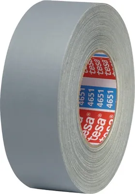 Produktbild von TESA Gewebeklebeband 4651 Länge 50m Breite 50mm grau Zellwollgewebe - 1 Stück