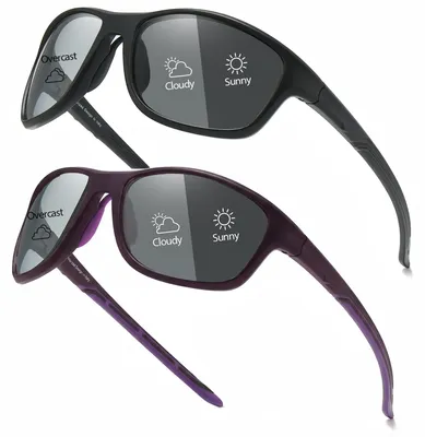 Immagine prodotto di Solidchoice - Occhiali da sole sportivi fotocromatici per uomo e donna, con protezione UV400