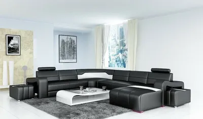 Produktbild von Ecksofa Leder 280 x 352 x 174 cm