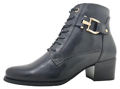 Imagen del producto de observa el cielo; zapatos de mujer; botas; zapatos de cordones; color negro; para uso diario