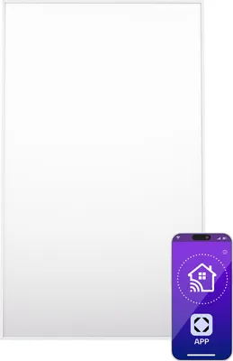 Image de Klarstein Radiateurs Chauffage Radiant Electrique IP24, Chauffage Salle de Bain Infrarouge Intelligent WiFi et App, Radiateur Electrique Mural 600W, Heater avec Détection Fenêtre Ouverte, Thermostat