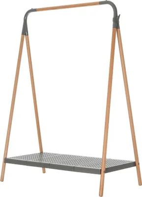Produktbild von PAPERFLOW Kleiderständer grau Holz 1 Haken 105,0 x 142,0 cm