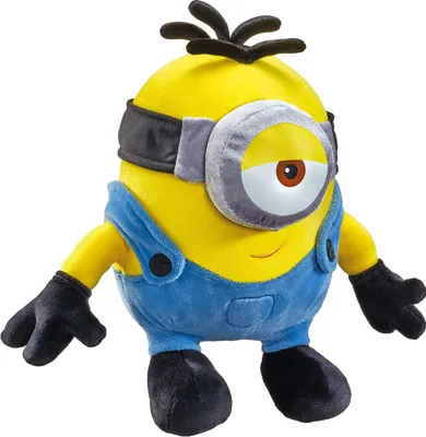 Image de Schmidt Spiele Figurine en peluche Minions, Stuart, personnage de film, Minion, peluche, 25 cm, 42731