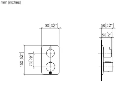 Produktbild von Dornbracht LISSÉ UP-Thermostat mit Einweg-Mengenregulierung, 36425845-99