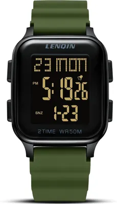 Zdjęcie produktu dla Inteligentny zegarek na rękę męski, sportowy, wodoodporny do 30 metrów. Zegarek męski z budzikiem, chronometrem i podświetleniem LED. Cyfrowy zegarek dla mężczyzn