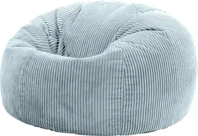Produktbild von icon Klassischer Sitzsack Bean Bag Kingston, Cord Kuschelstuhl Sitzsäcke Für Das Wohnzimmer, Hellblau - Hergestellt in Deutschland