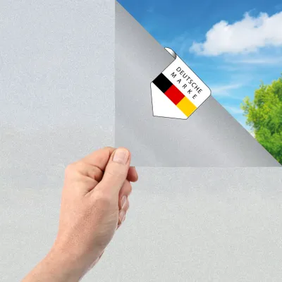 Produktbild von Vaily Fensterfolie Milchglasfolie Matt - Blickdichter Sichtschutz 30 x 200 cm