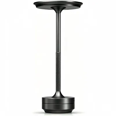 Produktbild von Kabellose Dimmbare LED Akku Tischleuchte Touch Tischlampe Lampe Wohnzimmer Nachttischlampen Dreifarbiges Licht, Grau