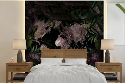 Produktbild von MuchoWow® Fototapete für Wohnzimmer oder Schlafzimmer Wandtapete Vinyl Motivtapete Weltkarte - Lila - Gold - 220x220 cm - Tapeten