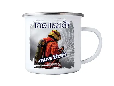 Obrázok produktu pre Plechový hrnček pre hasiča
