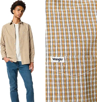 Immagine prodotto di Wrangler camicia 1 punto uomo Dijon 112358064 W5x2016819