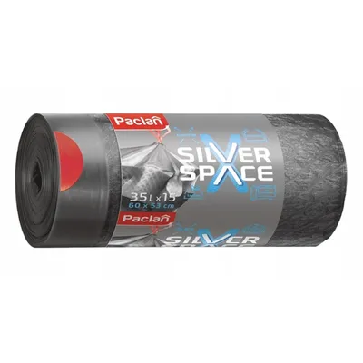 Zdjęcie produktu dla Worki z taśmą 35L 15szt Paclan Silver Space