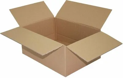 Produktbild von 2x Faltkarton  350x250x(100)-150mm mit variabler Höhe 1-wellig Dickwelle braun