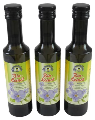 Produktbild von Leinöl kaltgepresst "Spreewälderin" 3er Pack (3 Flaschen à 250 ml)