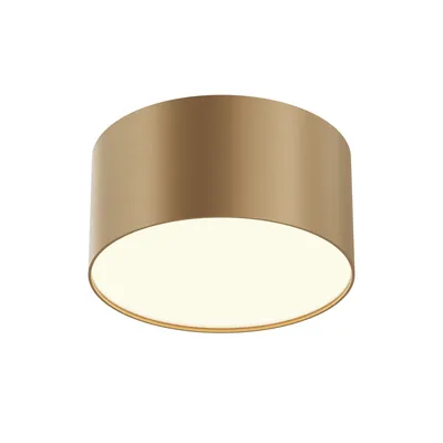 Produktbild von Maytoni Deckenleuchte Zon LED incl. Mattgold aus Aluminum 12W für Küche, Schlafzimmer, Wohnzimmer, Esszimmer, Lobby