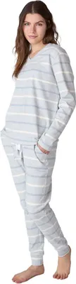 Immagine prodotto di J&J Brothers JJBFP1600 Pigiama da donna con maniche lunghe e scollo a V in cotone