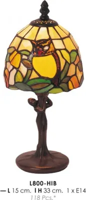 Produktbild von Casa Padrino Tiffany Tischleuchte Ø 15 x H. 33 cm - Luxus Schreibtischleuchte