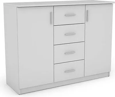 Produktbild von Meblast | Kommode 120 cm | Weiß - Funktional, Modern, Vielseitig