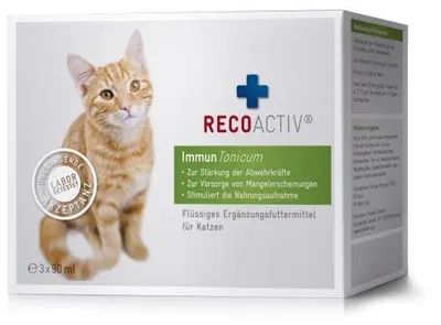 Produktbild von Recoactiv Immun Tonicum Kurpackung f.Katzen 3X90 ml