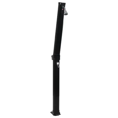 Produktbild von vidaXL Solardusche Klappbar Schwarz 214 cm 23 L