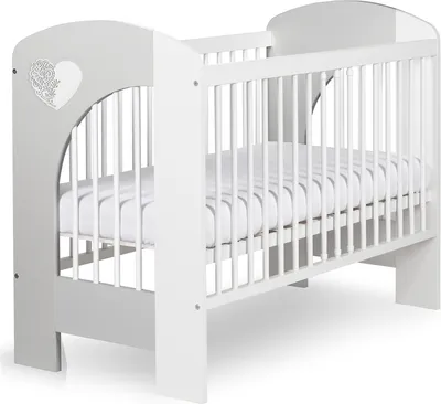 Produktbild von Kinderbett 60x120 NADIA - weiß/grau