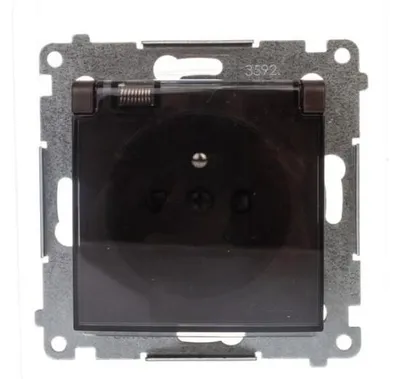Zdjęcie produktu dla Kontakt-Simon DGZ1BZ.01/46A, Brąz, Plastik, IP44, 250 V, 84 mm, 45 mm