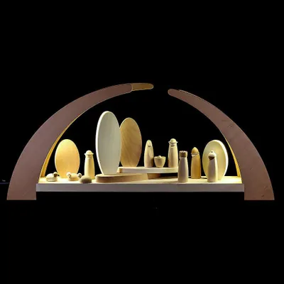 Produktbild von Schwibbogen mit Krippenfiguren (62x25cm) von Rauta