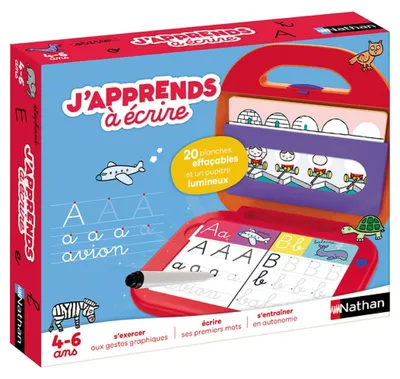 Produktbild von Nathan J'apprends à écrire 2.0, 4 Jahr(e), Batterien erforderlich, Kunststoff, Mehrfarbig