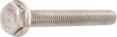 Produktbild von Sechskantschrauben M6x12 Maschinenschrauben mit Flansch EN1665, Edelstahl A2 - 200 Stück