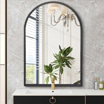 Obrázok produktu pre Čierne nástenné zrkadlo 30 x 40 cm – dekorácia