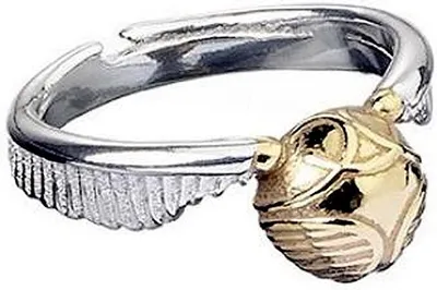 Zdjęcie produktu dla Harry Potter Pierścionek Złoty Znicz ze stali nierdzewnej, mały