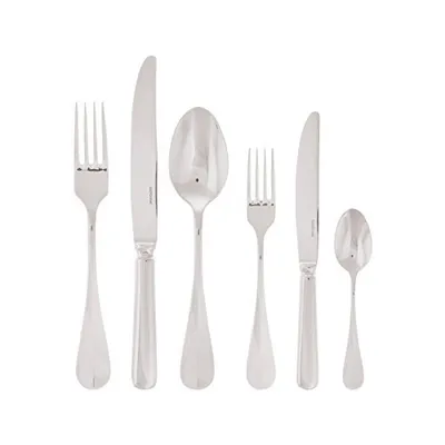 Image de Sambonet S0279, set de 6 couverts à baguette, en acier inoxydable argenté
