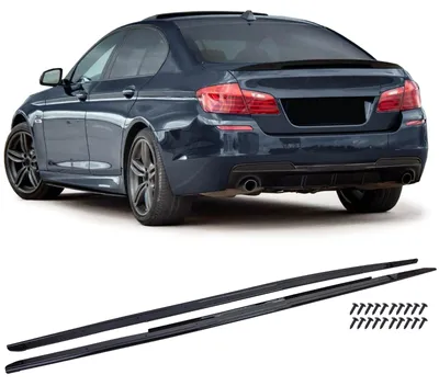 Immagine prodotto di Paraurti laterali in stile spoiler, finitura nera lucida, per BMW Serie 5 (F10, F11) dal 2010 al 2017
