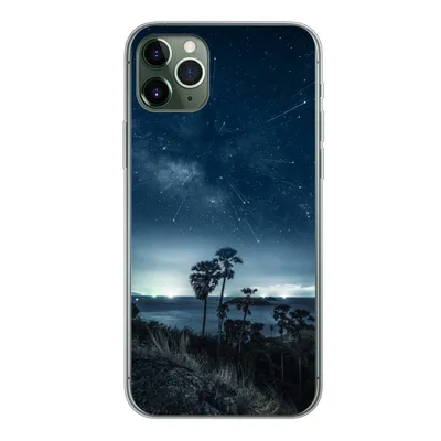 Produktbild von MuchoWow® Handyhülle Schutzhülle Hülle für iPhone 11 Pro Max Sternenhimmel - Meer - Tropisch - Jungen - Mädchen - Kinder Silikon Softcase Handy Hülle - Schutz