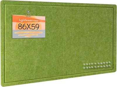 Immagine prodotto di Bacheca decorativa - Alternativa decorativa alla parete - 1 pezzo - Verde foglia - Feltro - 86 x 59 cm