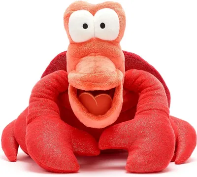 Immagine prodotto di Peluche morbido Sebastian, versione media, ufficiale Disney Store - La Sirenetta - 27 cm