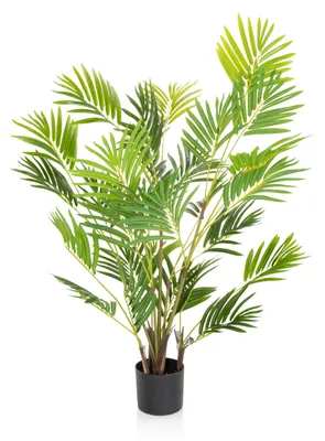 Produktbild von hjh OFFICE Kunstpflanze ARECA I Künstliche Pflanze Palme Höhe 120.0 cm Deko