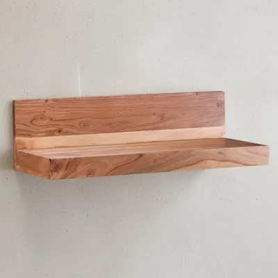 Produktbild von Wandregal "Nako" Massivholz: Flexibles Landhaus-Design, pflegeleicht. Beige, 60x23x17 cm | Kadima Design