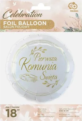 Produktbild von Balon foliowy Pierwsza Komunia Święta