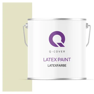 Produktbild von Latexfarbe 5 L Weiß-erbsengrün Innenfarbe Wandfarbe Deckenfarbe Klasse 3 Mattfarbe Scheuerfest Hohe Deckkraft