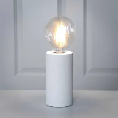 Zdjęcie produktu dla Lampa stołowa drewniana E27 TUB biały